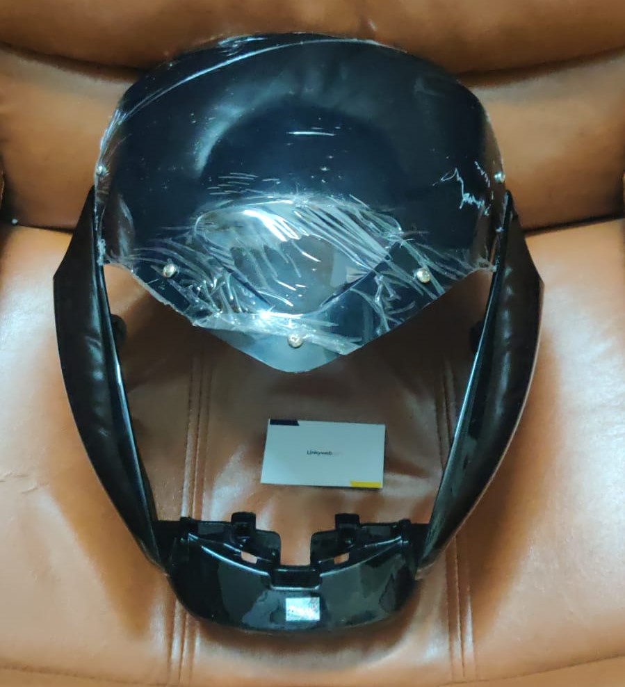 Hero Achiever Headlight Visor Mask Fairing Black Hero Achiever Headlight Visor Mask Fairing Black
