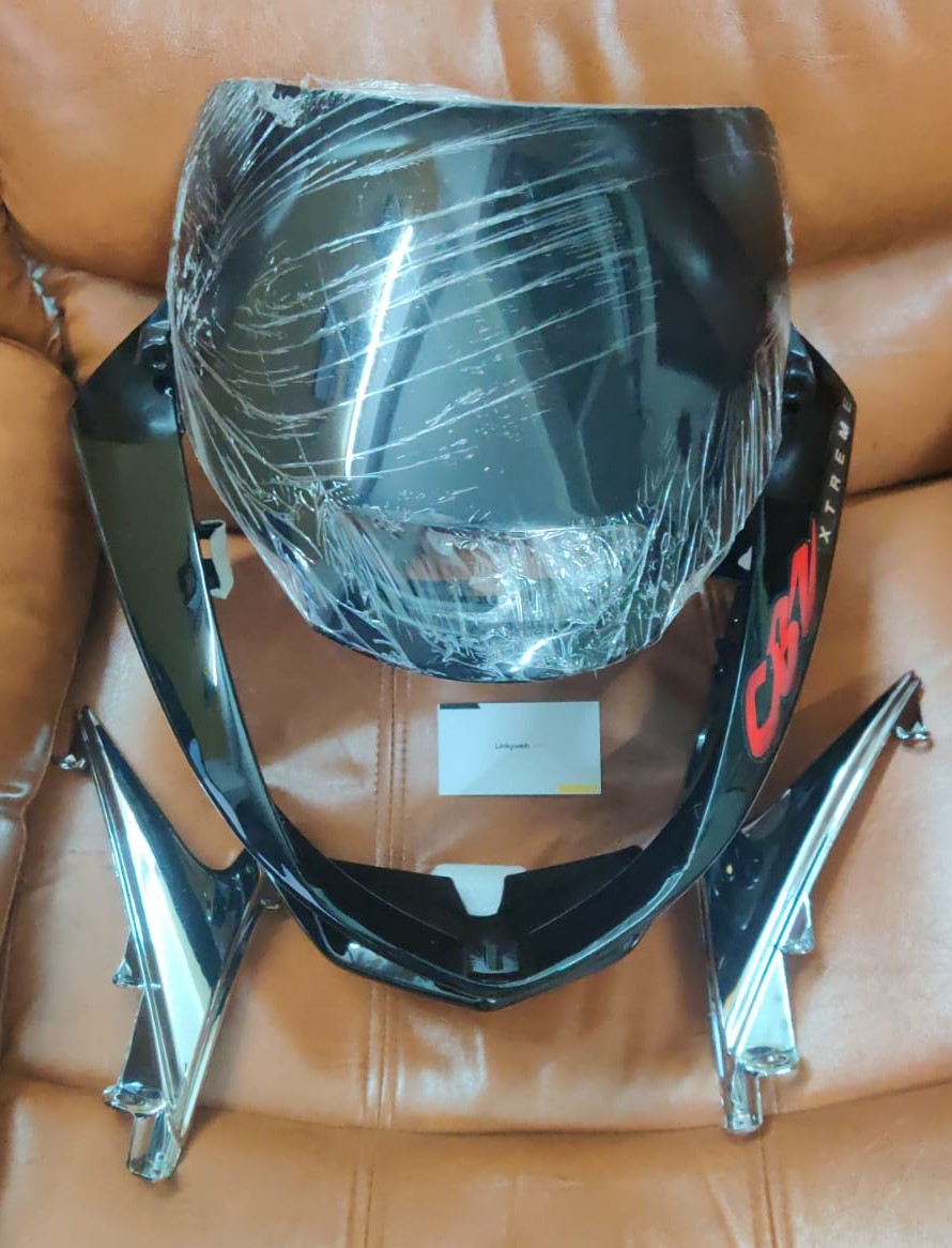 Hero CBZ Xtreme Headlight Visor Mask Fairing Black Hero CBZ Xtreme Headlight Visor Mask Fairing Black