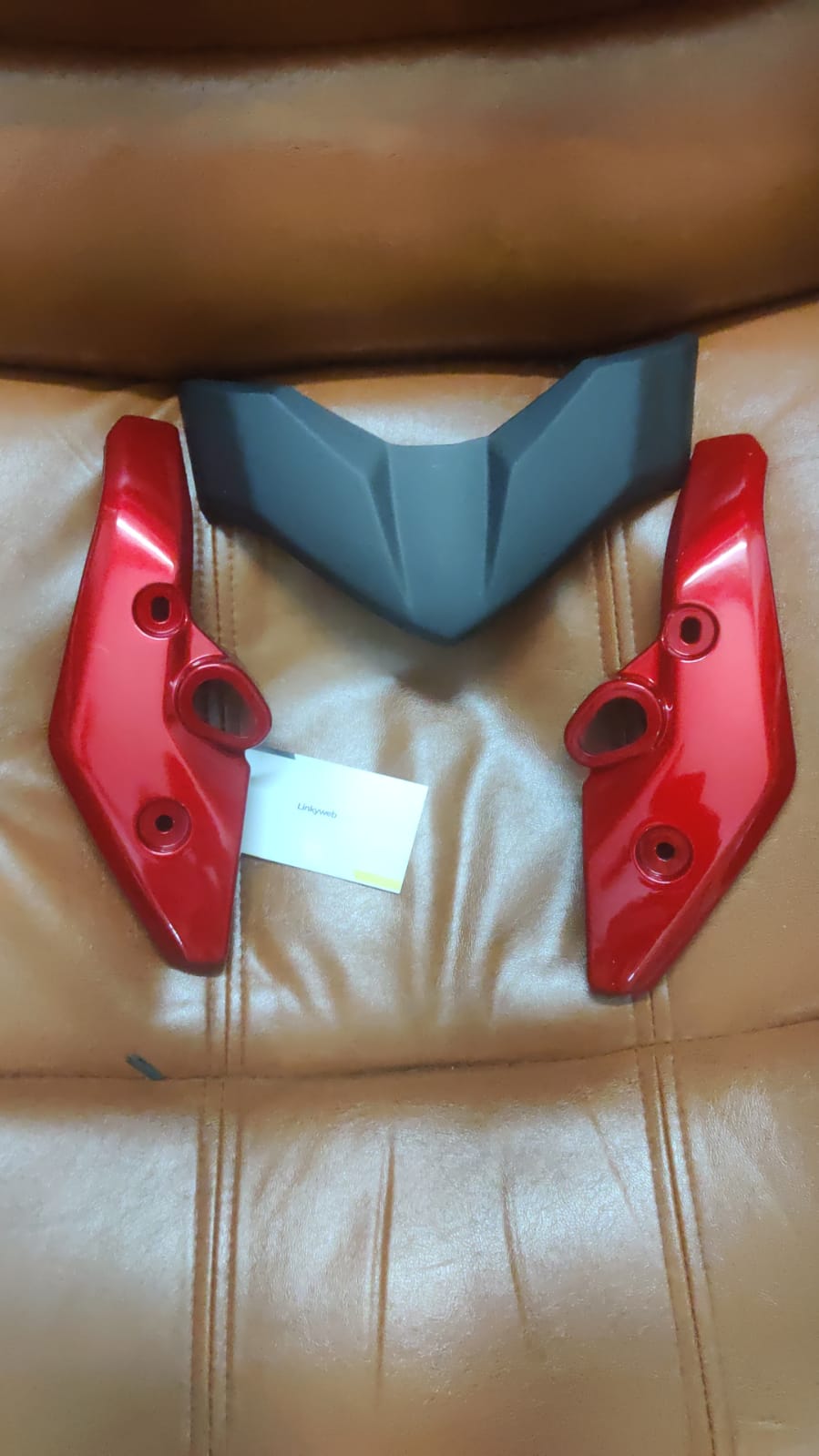 Yamaha FZ Headlight Visor Mask Fairing OM Red
