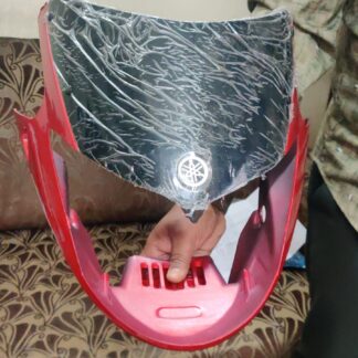 Red Yamaha Libero G5 Headlight Visor, Fairing, Mask