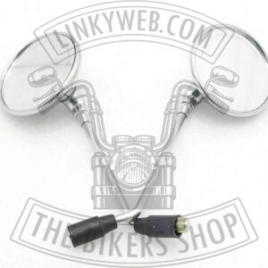 Chrome Rear View Mirrors for Royal Enfield Classic Models Linkyweb.com