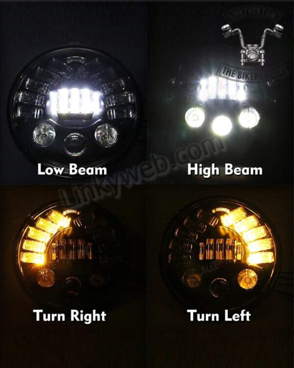 7 Inch Headlight with Indicators - Image 4