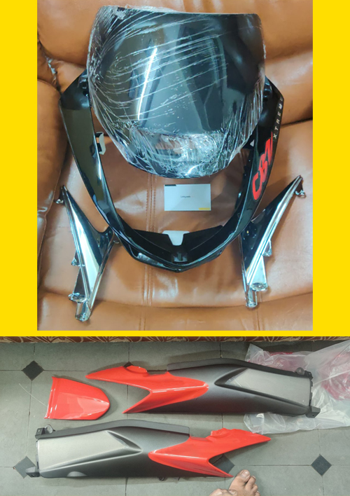 Hero CBZ Xtreme Visor and Tail Panel Combo Hero CBZ Xtreme Visor and Tail Panel Combo