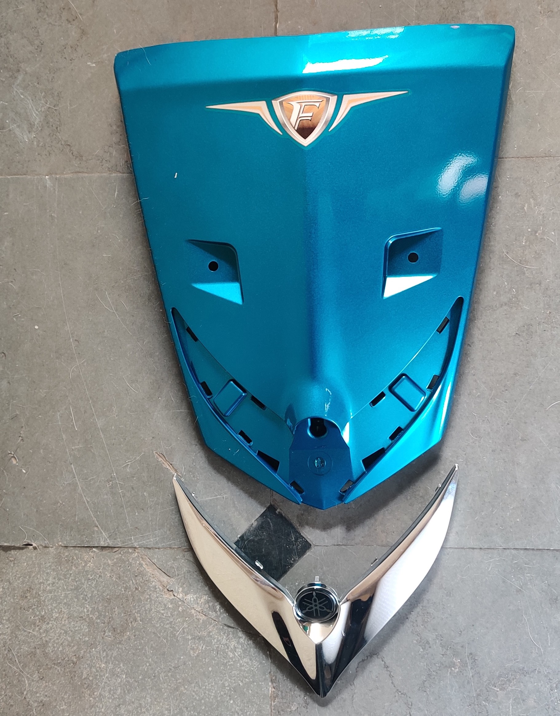Yamaha Fascino Front Nose with Steel Garnish Yamaha Fascino Front Nose with Steel Garnish