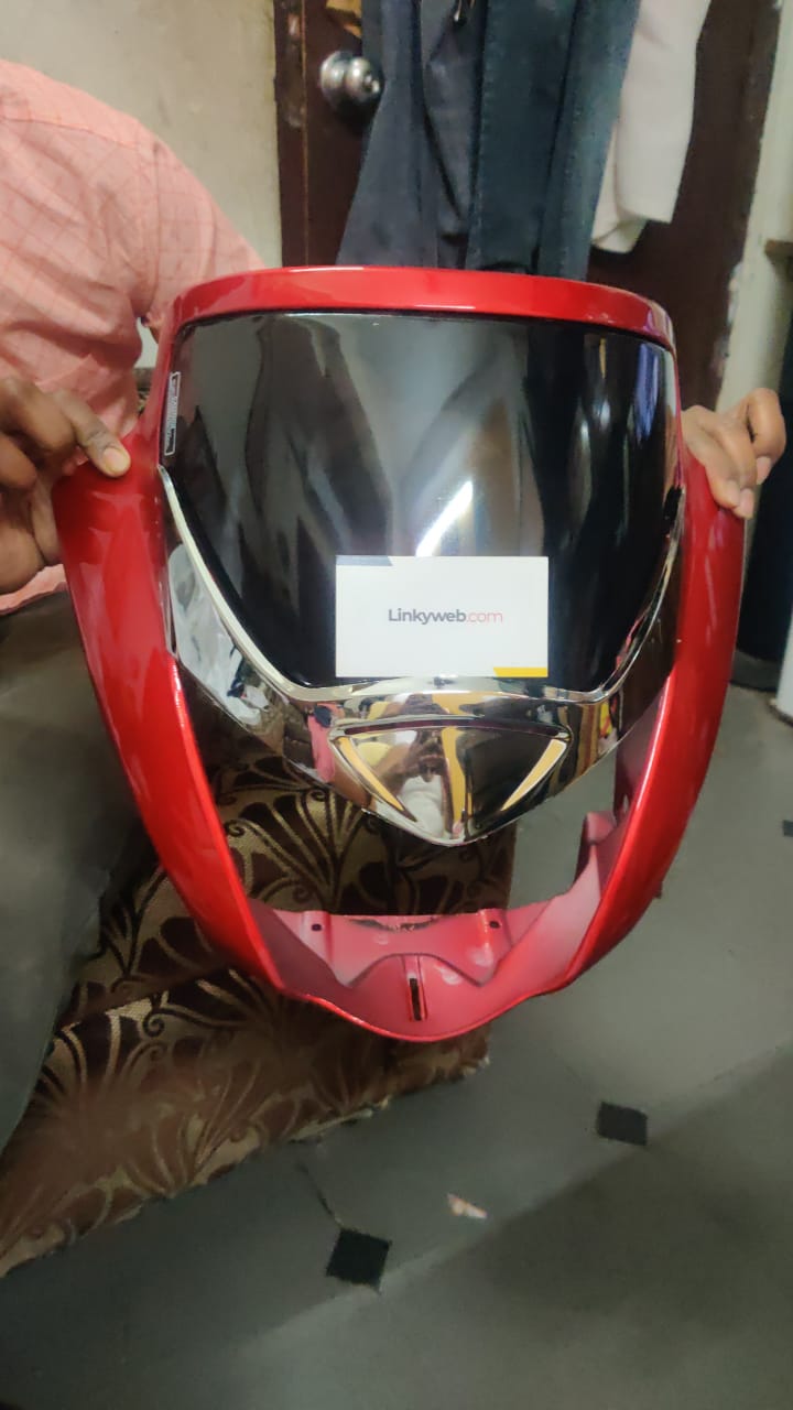 Honda Unicorn Headlight Visor Mask Fairing Red Honda Unicorn Headlight Visor Mask Fairing Red