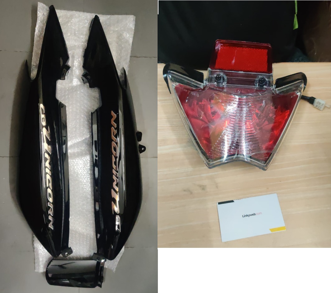 Honda Unicorn Tail Panel with Tail Light Assembly Honda Unicorn Tail Panel with Tail Light Assembly