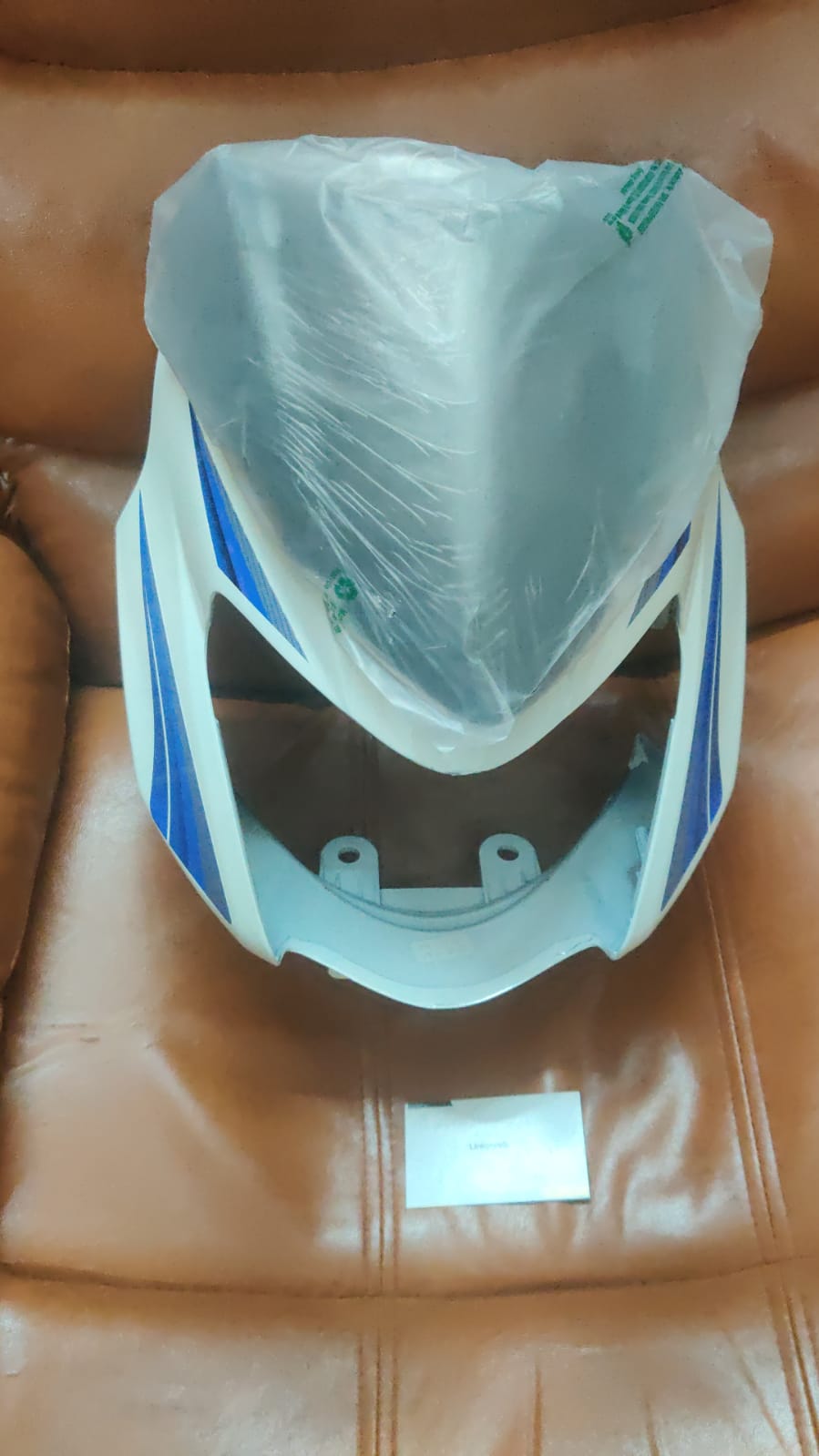 TVS Star Sport Headlight Visor Mask Fairing White TVS Star Sport Headlight Visor Mask Fairing White