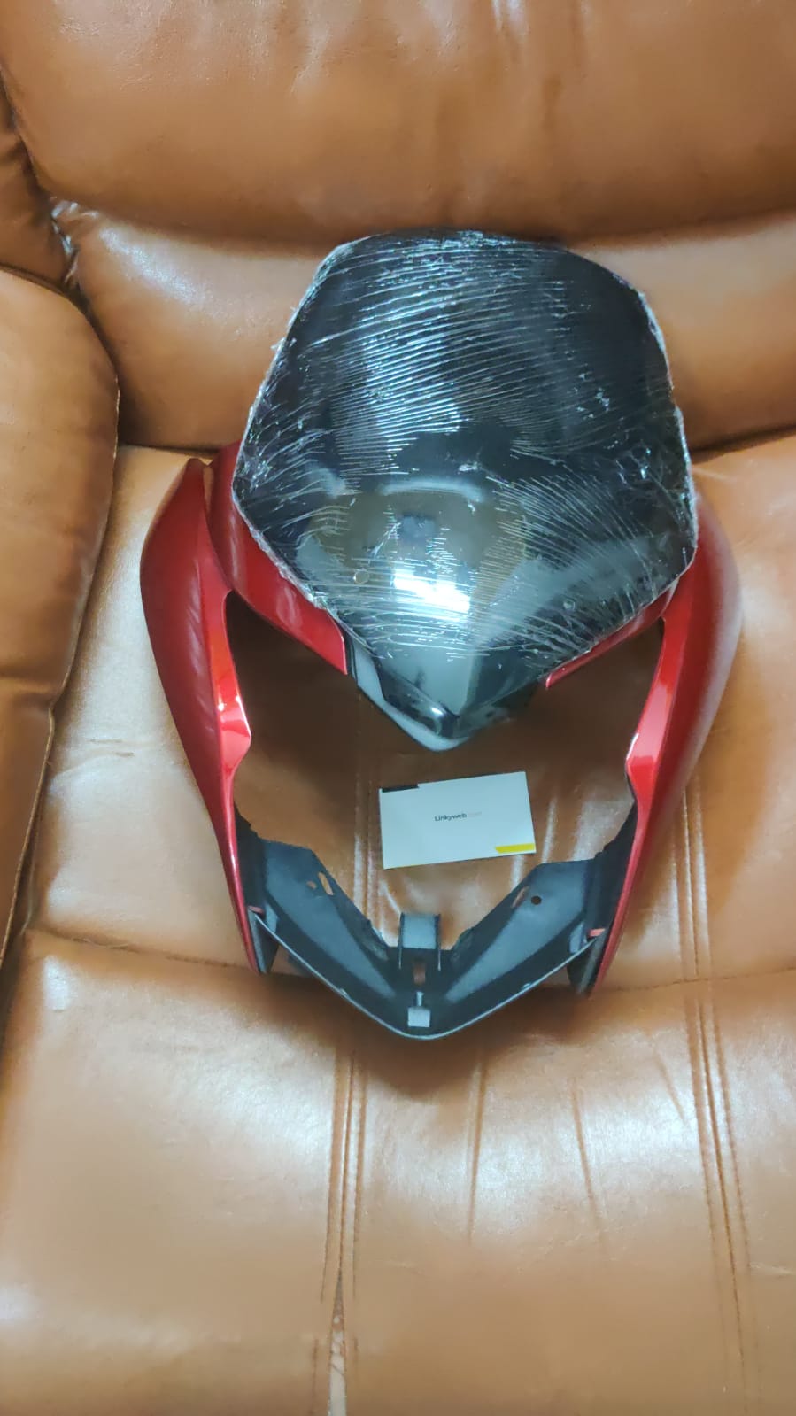 Honda Livo Headlight Visor Mask Fairing Red Honda Livo Headlight Visor Mask Fairing Red