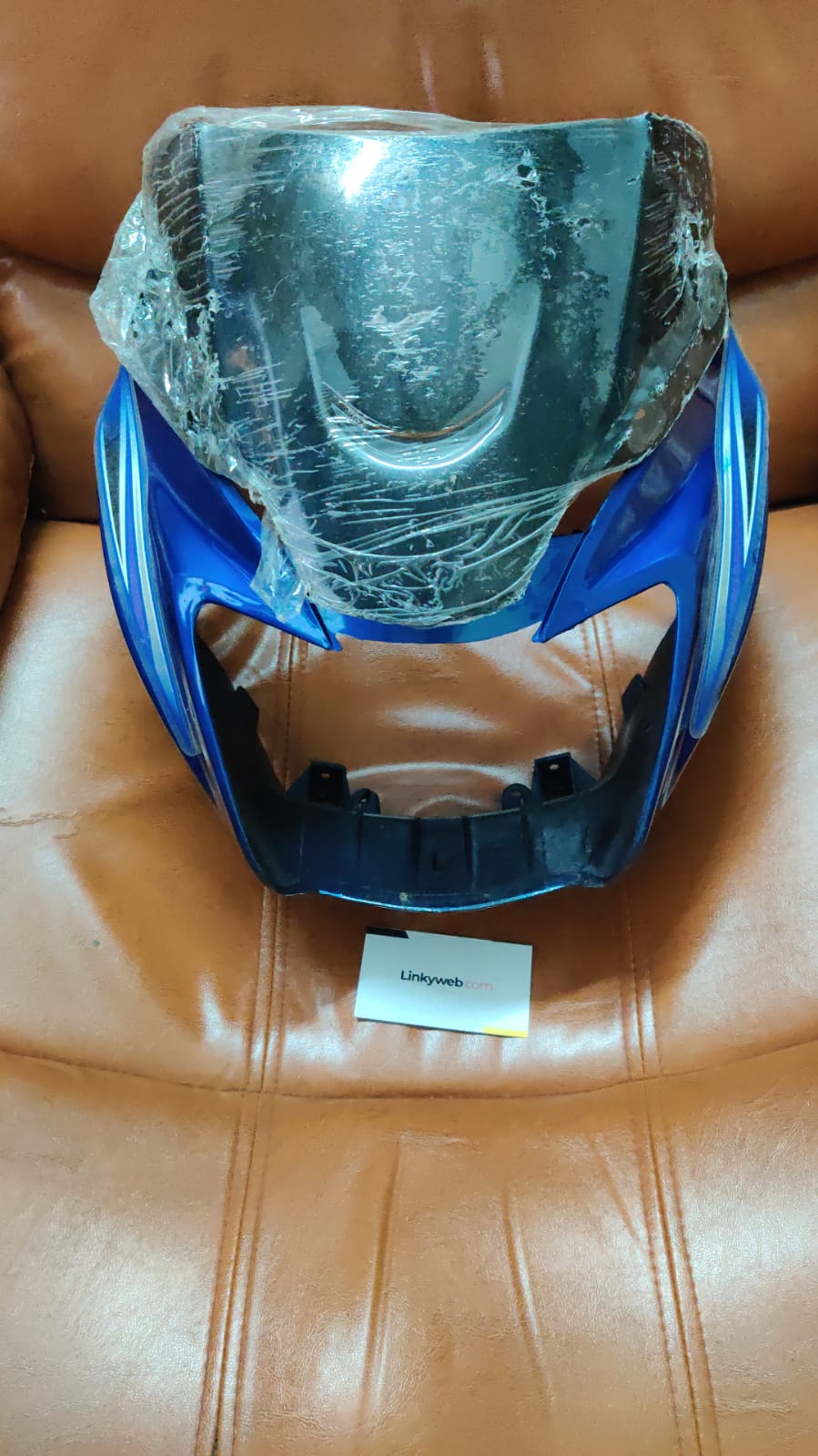 TVS Star City Plus Headlight Visor Mask Fairing Blue TVS Star City Plus Headlight Visor Mask Fairing Blue