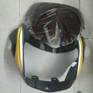 TVS Star City Headlight Visor, Fairing, Mask Yellow Sticker