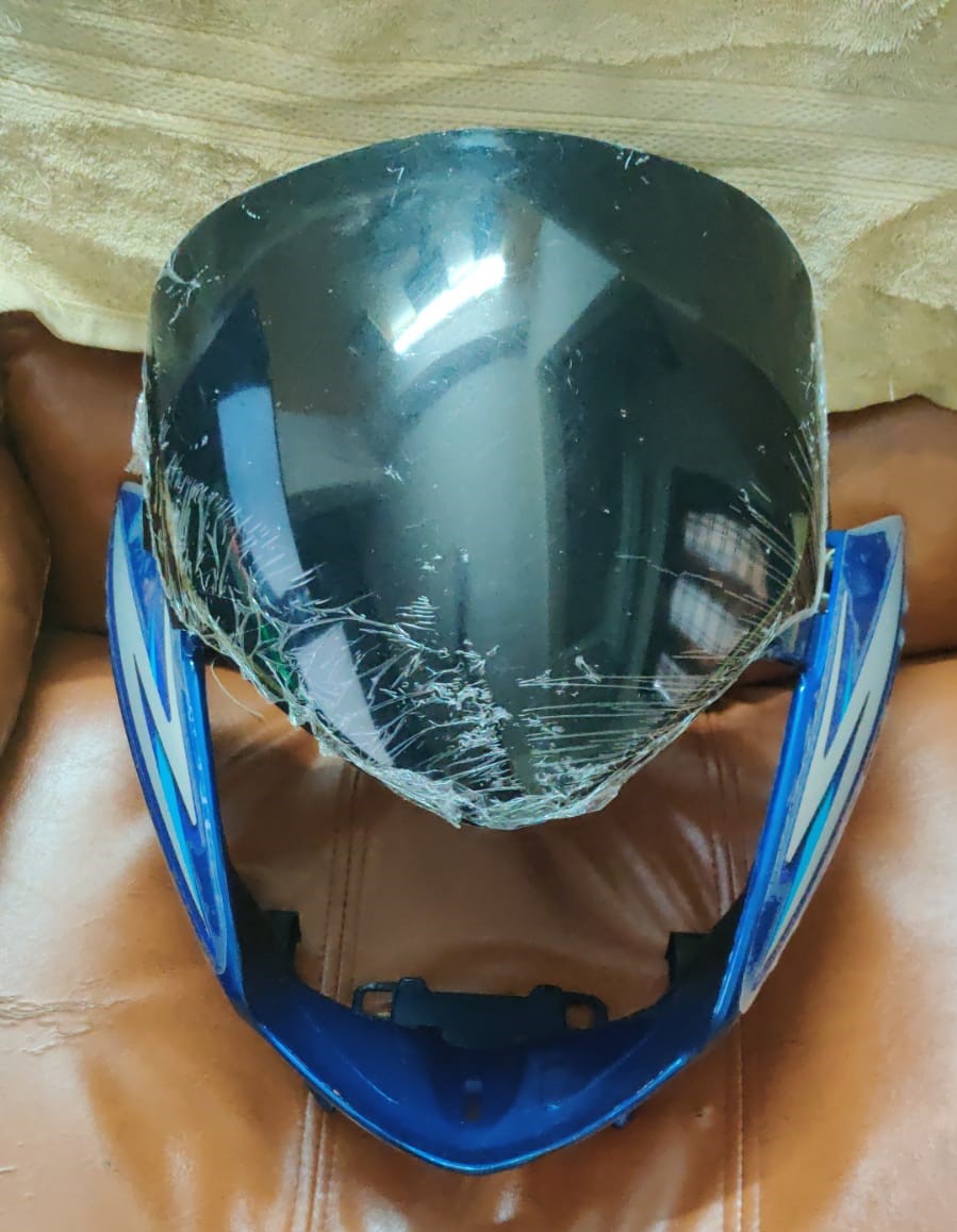 Honda Shine Headlight Visor Mask Fairing Blue Honda Shine Headlight Visor Mask Fairing Blue