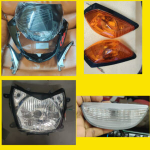 CBZ X-Treme Visor, Head Light, Indicators, and Parking Light Combo