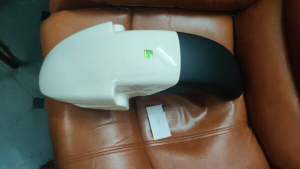 White TVS Star City 110cc Front Mudguard