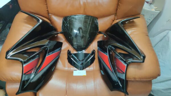 Black Hero Karizma-R Headlight Visor, Fairing, Mask