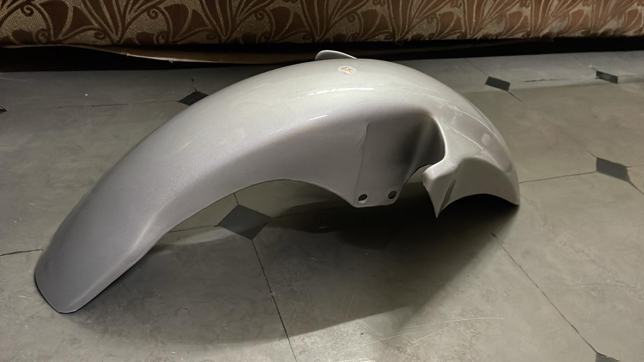 Hero Super Splendor Front Mudguard Silver