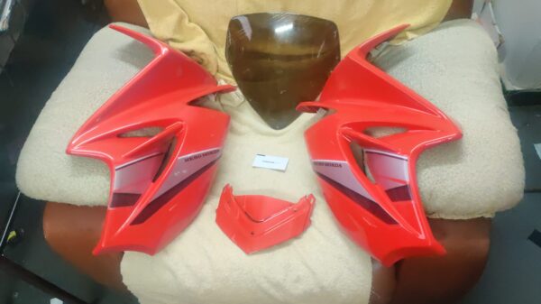 Red Hero Karizma R Headlight Visor, Fairing, Mask