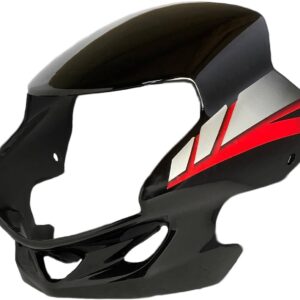 HF Deluxe Visor Black Red
