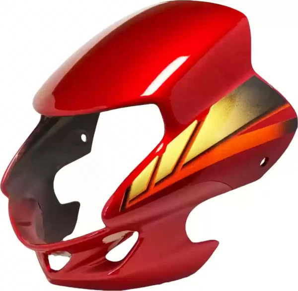 HF Deluxe Visor Red Golden