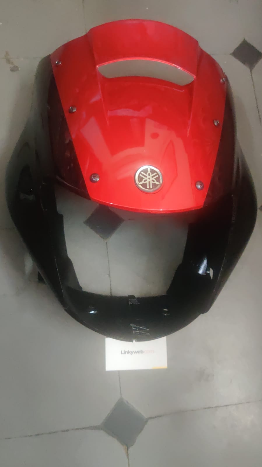 Yamaha Gladiator Headlight Visor Mask Fairing Black Red Yamaha Gladiator Headlight Visor Mask Fairing Black Red