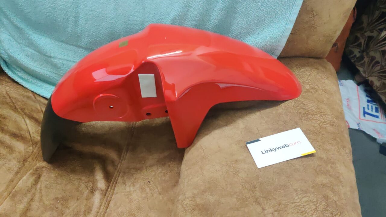 Splendor Engine Muguard Hero Splendor iSmart Front Mudguard Red
