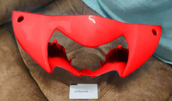 Activa I Red Visor, Fairing, Mask