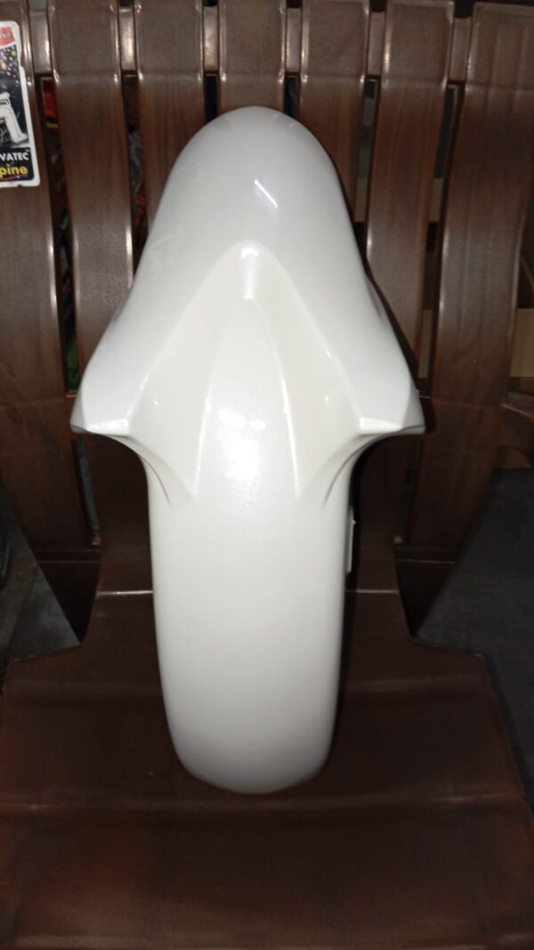 White Yamaha Fz-S Front Mudguard