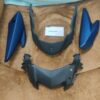 fz v2 blue visor Yamaha FZ V2 Headlight Visor Mask Fairing Blue