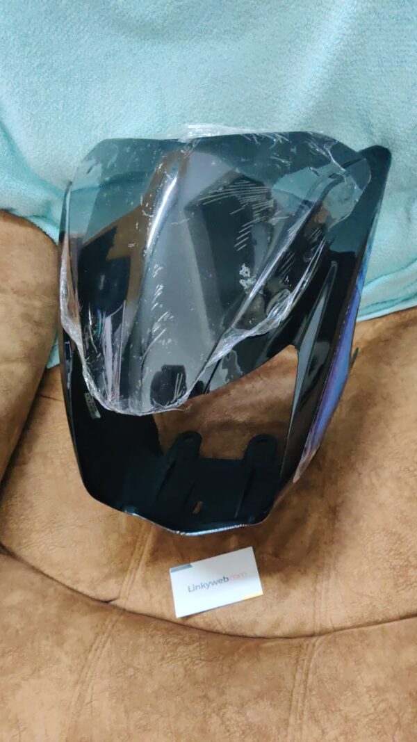 star city 110 black blue visor TVS Star City 110 Headlight Visor Mask Fairing Black Blue