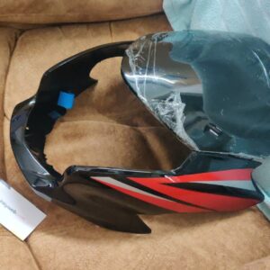 Hero Passion XPro Headlight Visor Black Red Sticker - Linkyweb.com