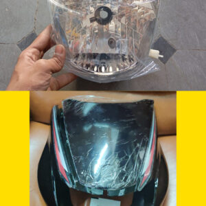 Yamaha Gladiator Headlight Visor and Black Combo
