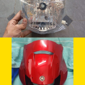 Yamaha Gladiator SS Black Visor and Head light Combo - Linkyweb.com