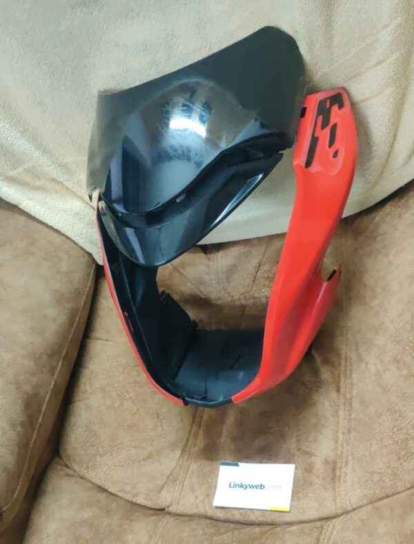 Hero Glamour Bs6 Visor Red (2) Hero Glamour Bs6 Visor Red