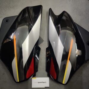 Hero Super Splendor Side Panel Black Red Silver