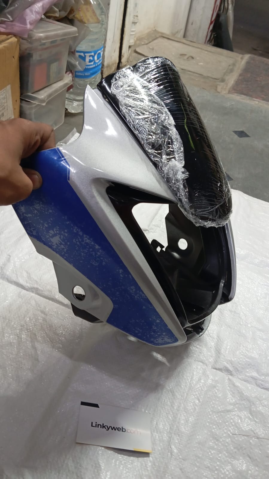 Splendor Ismart Visor Silver Blue