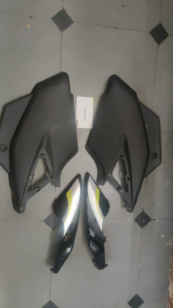 TVS Star Sports Side Panel Silver Green